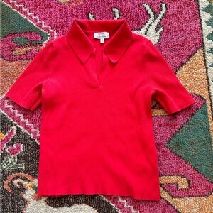 & Other Stories Ribbed Polo Shirt